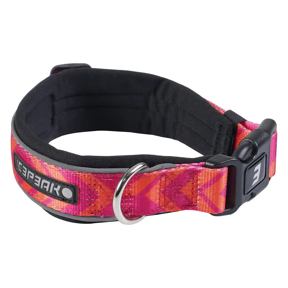 Collar Icepeak Pet®Live Soft arándano - Talla M: contorno de cuello de 40-50 cm, anchura de 25 mm
