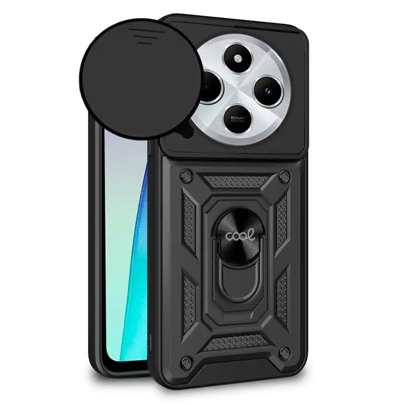 Cool Carcasa para Xiaomi Redmi 14C / POCO C75 Hard Ring Negro