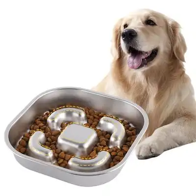 FurryFusion cuenco cuadrado para perros Slow Food - 1100 ml - Furry Fusion - Comparador de precios