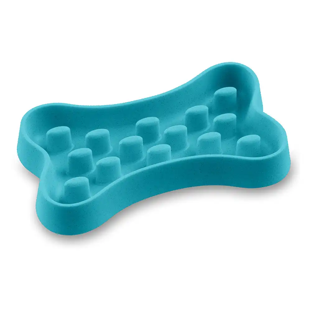 Here Sparky Bone comedero antivoracidad - turquesa: 1,4 l, 35,9 x 20,4 x 5 cm (L x An x Al)