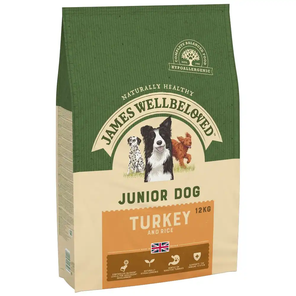 James Wellbeloved Junior Pavo y arroz - 12 kg
