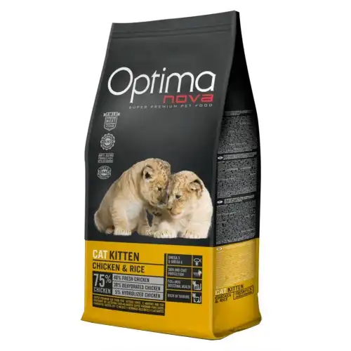 Optima Kitten Nova Pollo y Arroz pienso para gatos