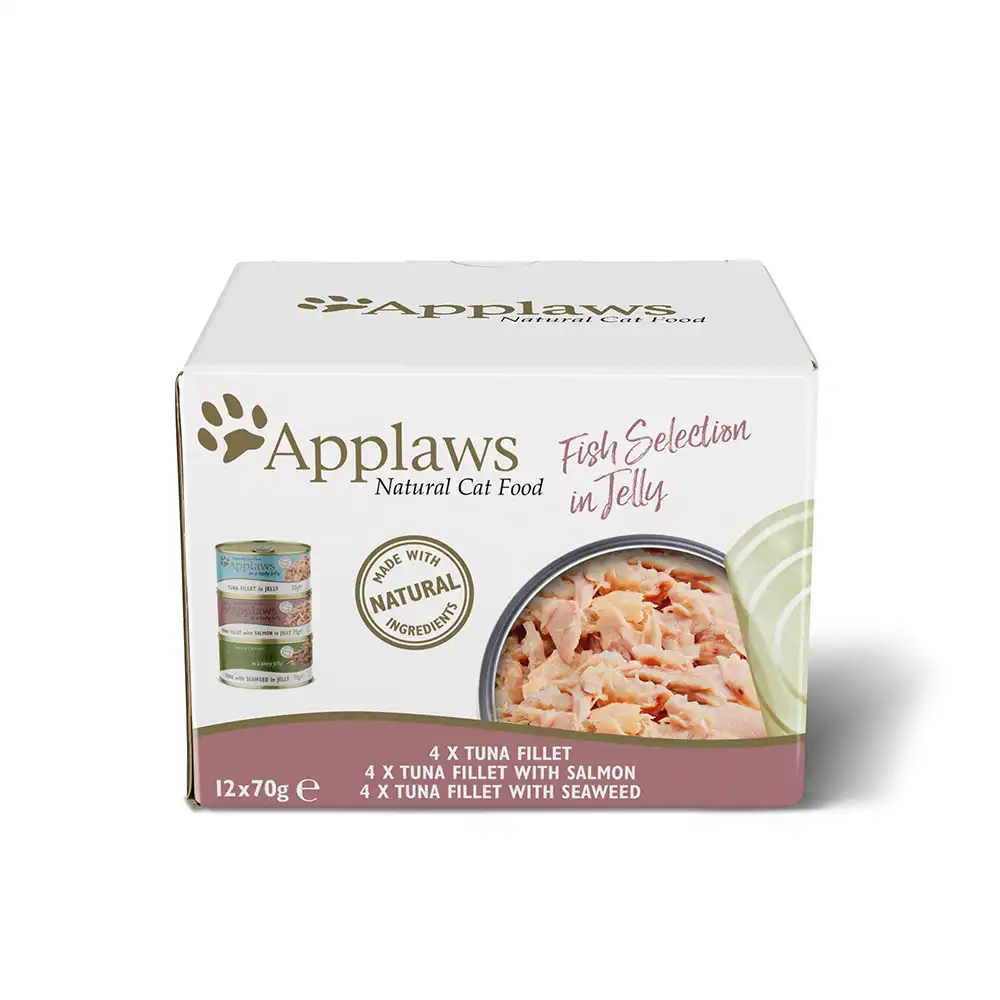 Pack mixto Applaws Adult latas 12 x 70 g - Selección de pescado en gelatina - Applaws - Comparador de precios