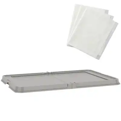 PawHut Inodoro para Perro 86x62x4.7 cm Gris - 1 Article - PawHut - Comparador de precios