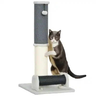 PawHut Rascador para Gato 40x48x85 cm Gris Claro - 1 Article - PawHut - Comparador de precios