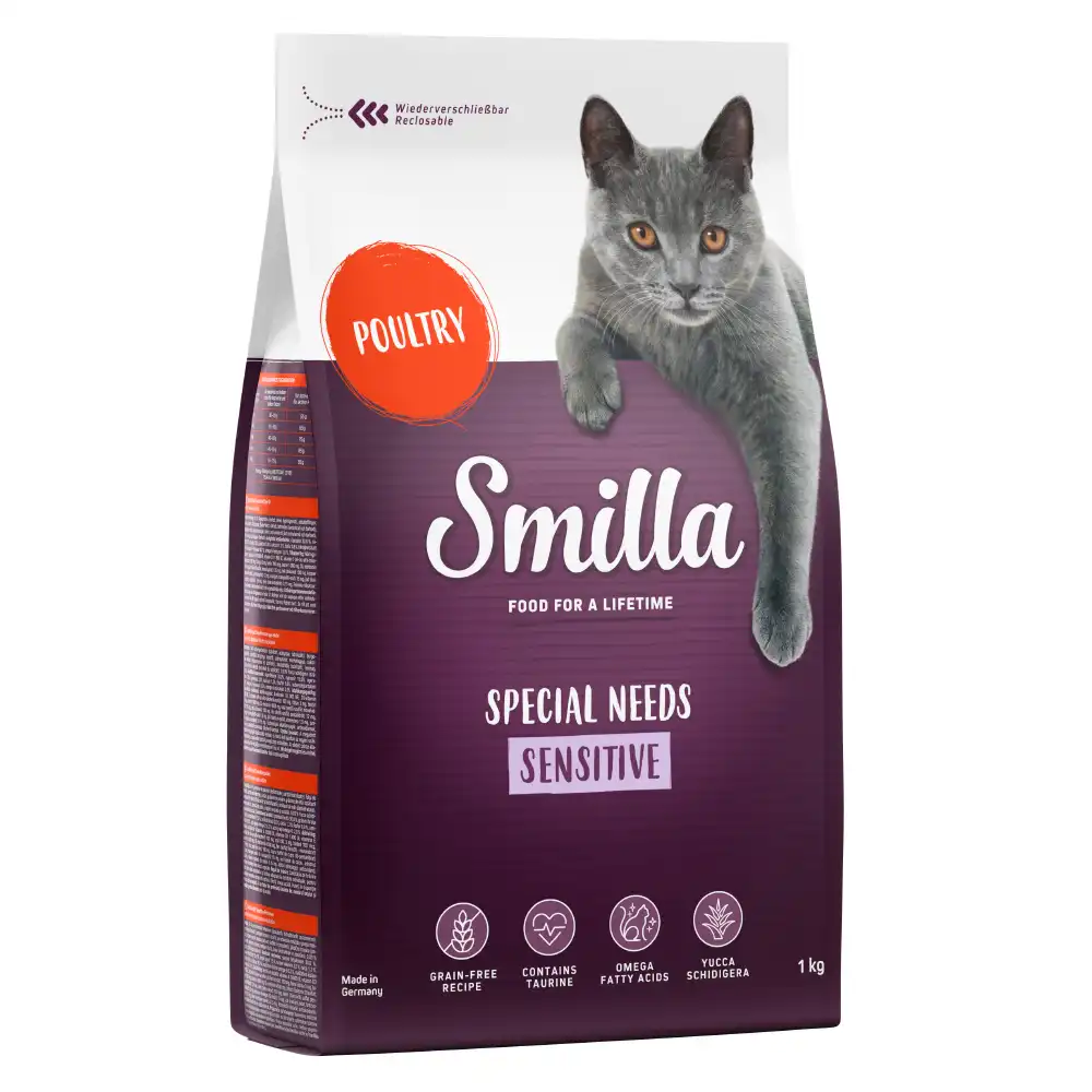 Smilla Adult Sensitive sin cereales con ave - 1 kg - Smilla - Comparador de precios