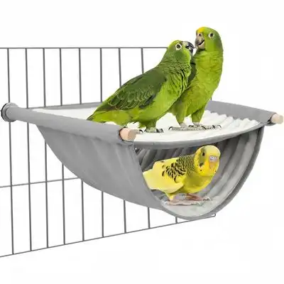 ZooVenture Litera con hamaca y casita para pájaros - Gris - Zooventure - Comparador de precios