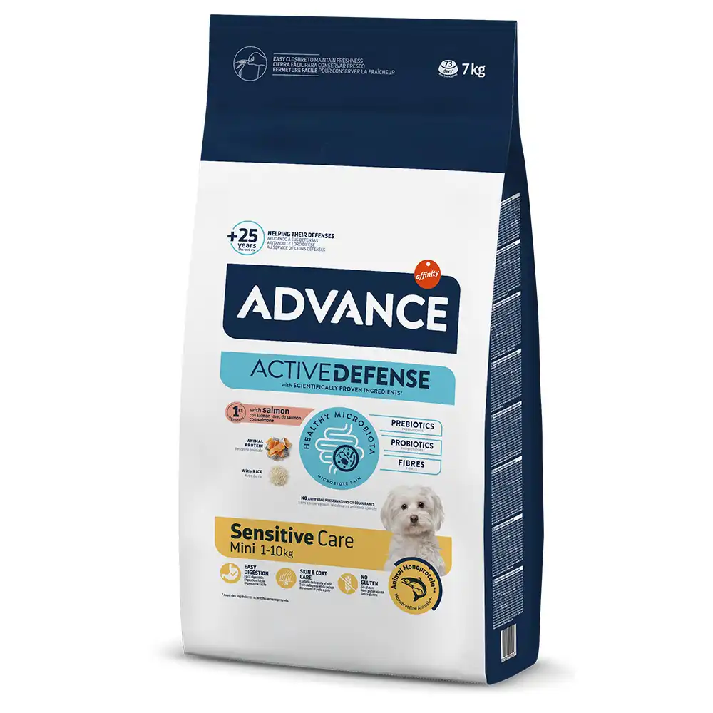 Advance Mini Sensitive con salmón y arroz - 7 kg