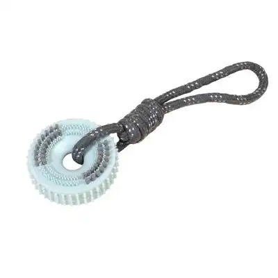 Rueda dentada con cuerda TIAKI para perros - aprox. 30 x 9 x 4 cm (L x An x Al) - TIAKI - Comparador de precios