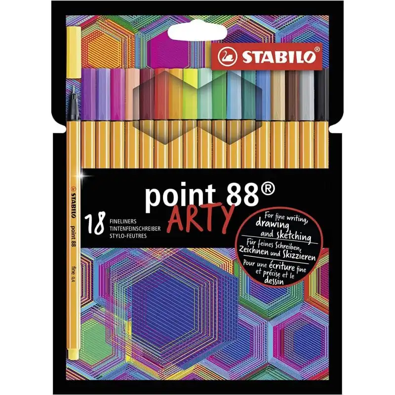 STABILO Point 88 Arty Estuche de 18 Rotuladores