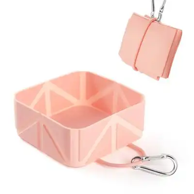 UAMLY Comedero plegable para perros, ideal para viajar - rosa - Uamly - Comparador de precios
