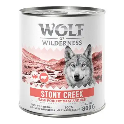 Wolf of Wilderness Expedition 6 x 800 g - Stony Creek - Ave con vacuno - Wolf of Wilderness - Comparador de precios