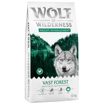 Wolf of Wilderness «Explore The Vast Forests» Weight Management», sin cereales - 12 kg - Receta nueva - Wolf of Wilderness - Comparador de precios