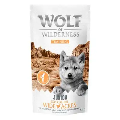 Wolf of Wilderness Training JUNIOR Explore the Wide Acres con pollo - 100 g - Wolf of Wilderness - Comparador de precios