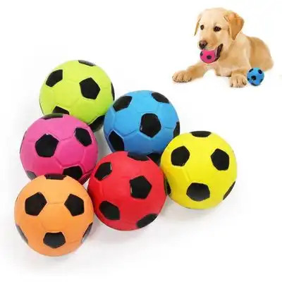 ZooVenture Pelotas de látex para perros, 6 unidades, colores - Juego de 6 piezas | Colores: 6 colores vibrantes - Zooventure - Comparador de precios