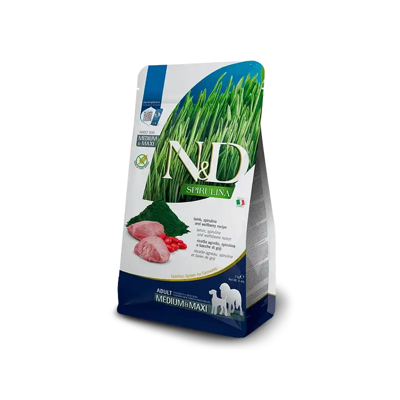 2Kg Farmina ND Spirulina pienso para perros medianos y grandes de cordero - Farmina - Comparador de precios