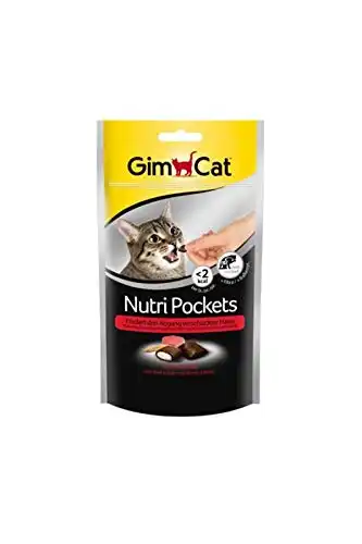 Gimcat Nutri Pockets buey y malta 60 gr.