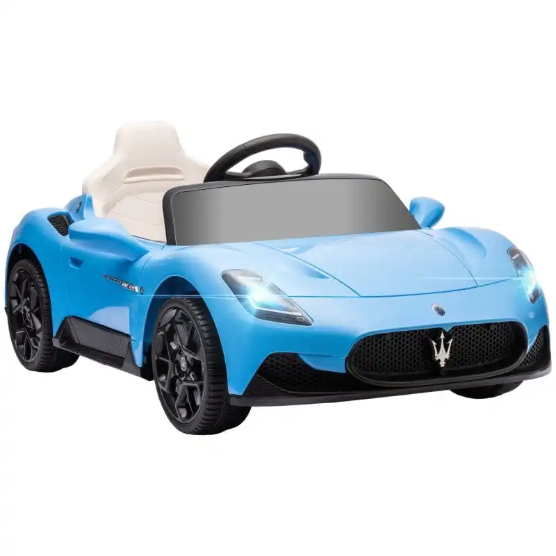 Aiyaplay Coche Eléctrico Para Niños De +3 Años Con Licencia Maserati Mc20 Azul