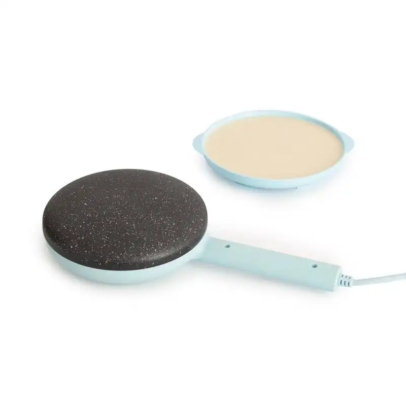 Create Crepe Maker Máquina de Crepes 600W Azul Pastel