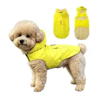 HausPets Impermeable reflectante amarillo para perros, talla M - 4-7 kg - HausPets - Comparador de precios