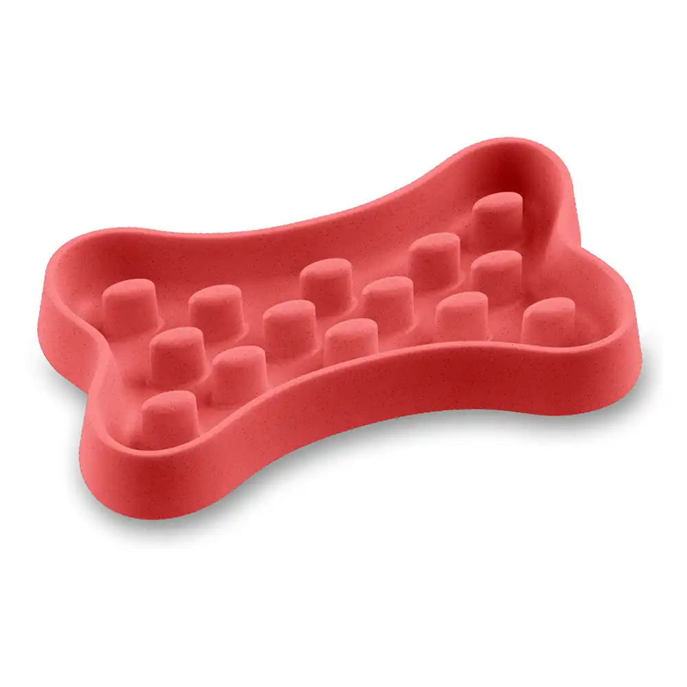 Here Sparky Bone comedero antivoracidad - rojo: 1,4 l, 35,9 x 20,4 x 5 cm (L x An x Al)