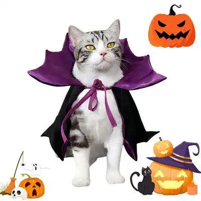 IntiMeg Disfraz de vampiro para perros y gatos - Púrpura - IntiMeg - Comparador de precios