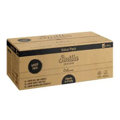 Smilla Deluxe Bolsitas Bocaditos en salsa con verduras - 48 x 85 g - Pack Ahorro - Smilla - Comparador de precios