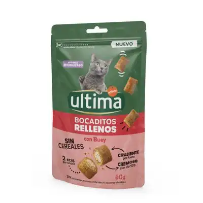 Ultima Snacks Bocaditos rellenos con vacuno - 60 g - Affinity Ultima - Comparador de precios