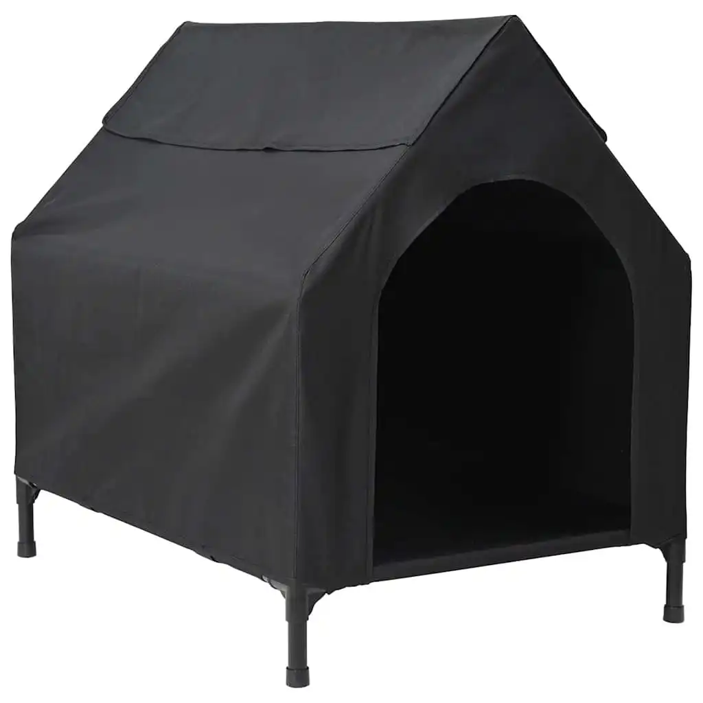 vidaXL Casa para Perros Perrera Caseta Mascotas Tela Oxford Acero Gris Antracita - 90 x 65 x 85 cm - VIDAXL - Comparador de precios