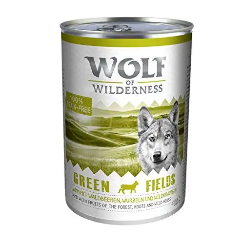 Wolf of Wilderness 1 x 400 g - Green Fields con cordero (1 x 400 g) - Wolf of Wilderness - Comparador de precios