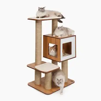 Árbol Para Gatos Catit Vesper High Base Gigante, Roble