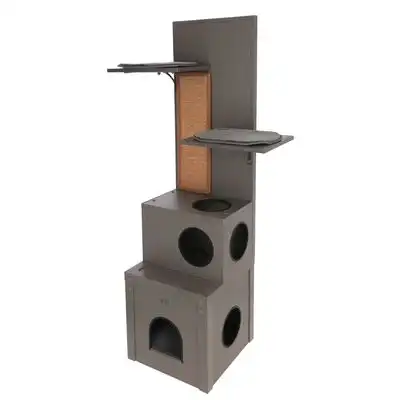 Casa de juegos Kerbl Pet ECO Alex para gatos - gris - Kerbl Pet - Comparador de precios