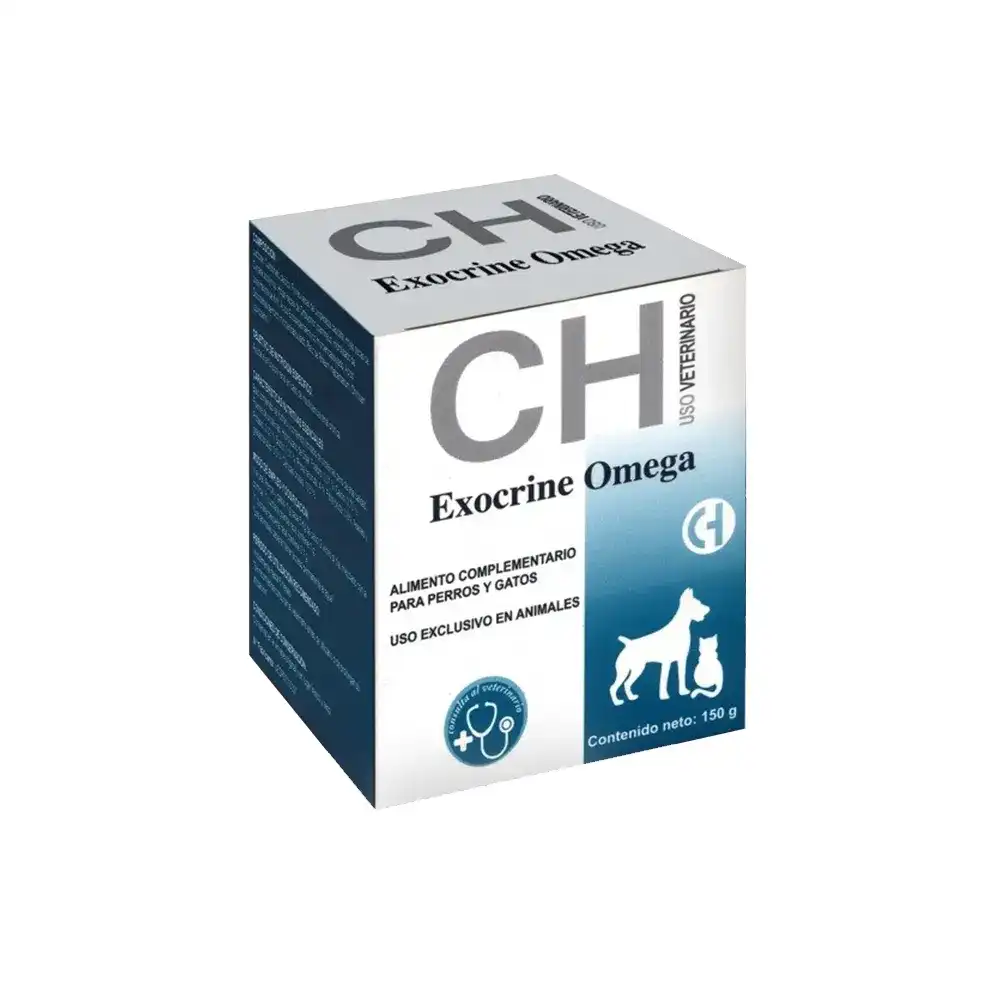 Chemical Ibérica Exocrine Omega Suplemento Digestivo para perros y gatos - 150 g - CHEMICAL IBÉRICA - Comparador de precios