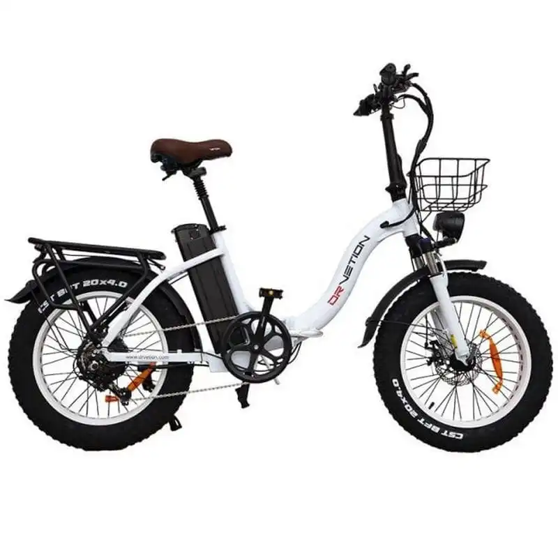 DRVETION CT20 Bicicleta Eléctrica Motor 750W Batería 48V/15Ah Autonomía 55-70km Blanco Perla