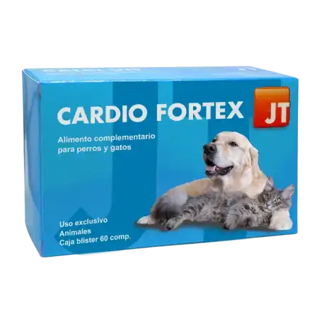 JT Cardio Fortex complemento nutricional para perros y gatos 60, 0.1 - Jtpharma - Comparador de precios