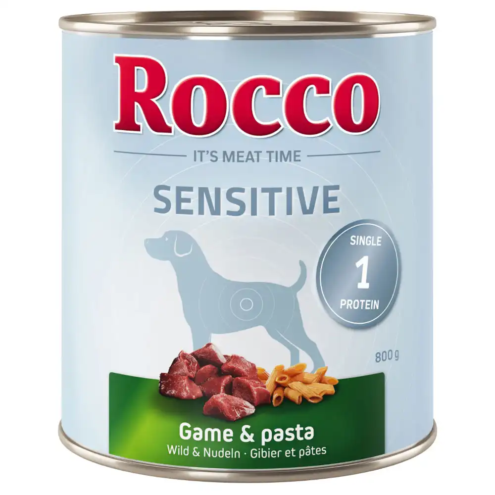Rocco Sensitive 6 x 800 g - Venado y pasta