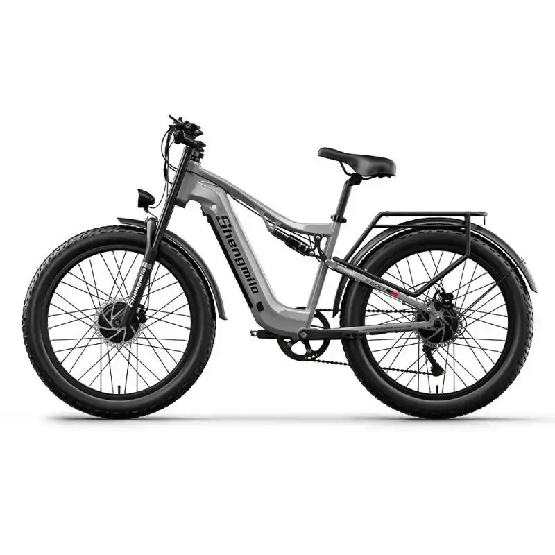 Shengmilo S600-13 Bicicleta Eléctrica de Montaña 26'' para Adultos 2000W con Motor Dual 17.5Ah 840Wh Gris