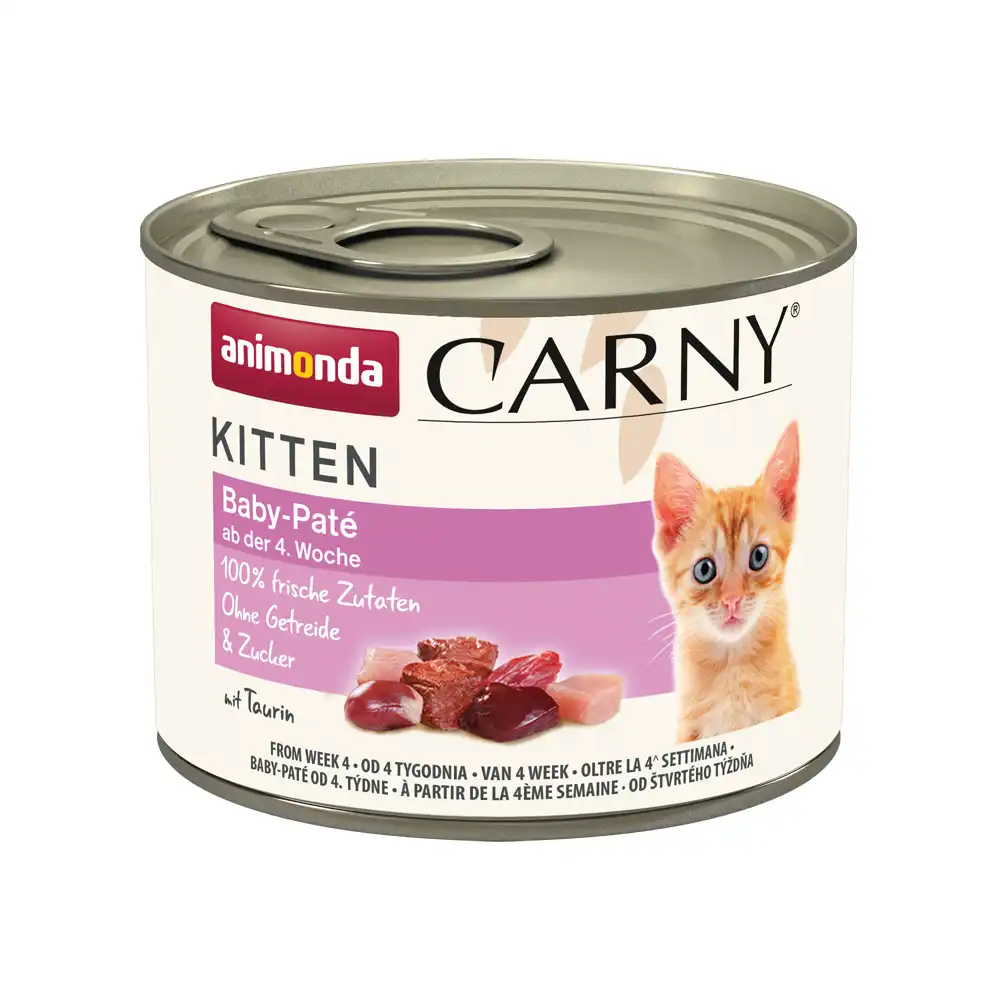 Animonda Carny Kitten 12 x 200 g - Pack Ahorro - Baby-Paté - Animonda Carny - Comparador de precios