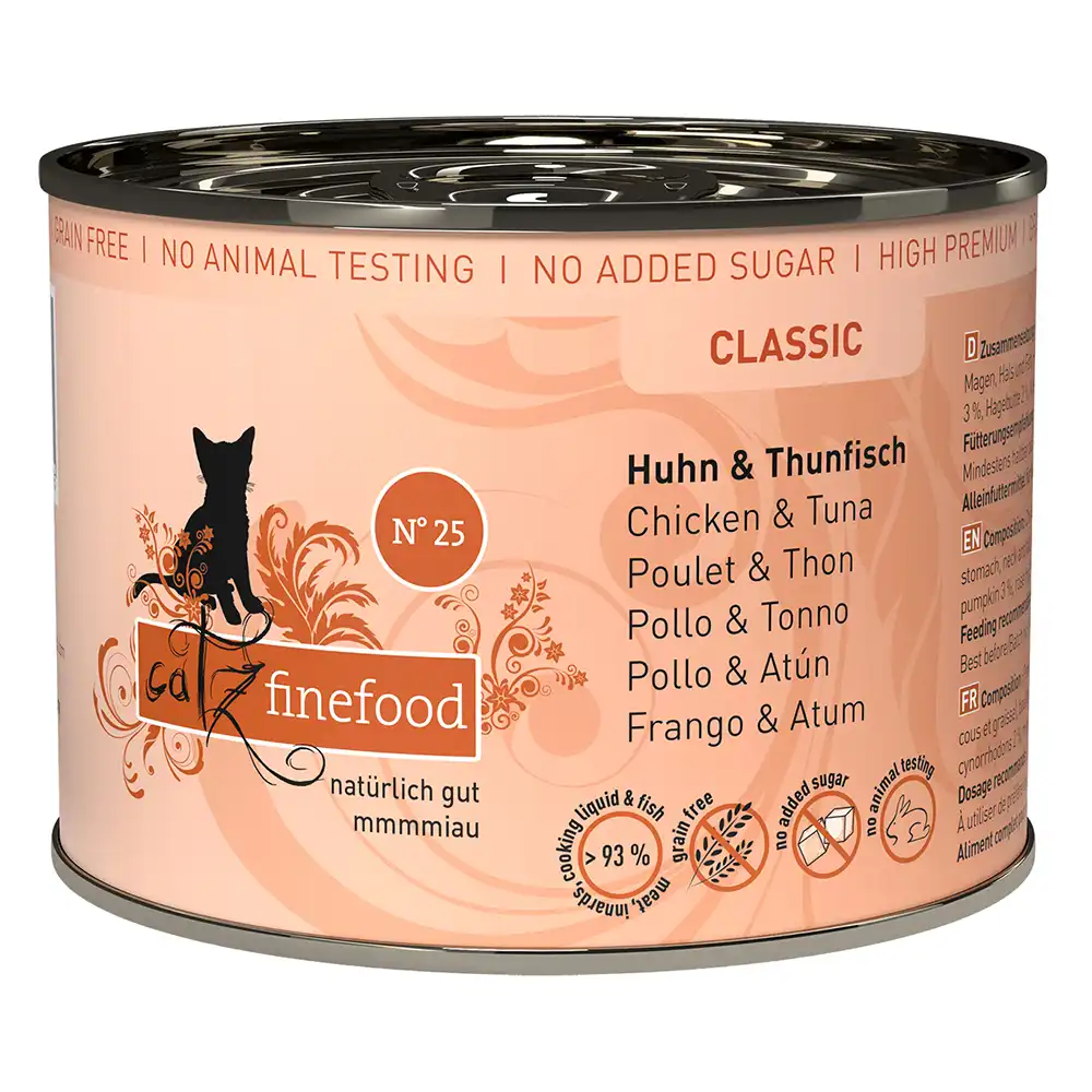 catz finefood en latas 6 x 200 g - Pollo y atún