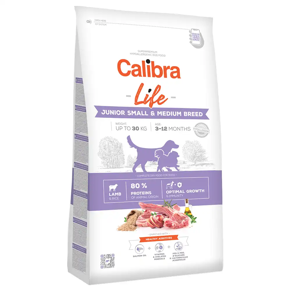 Cordero Calibra Life Junior Small & Medium Breed - 12 kg