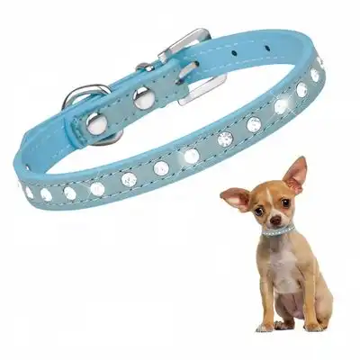 FurryFusion Collares de diamantes para gatos y perros - Azul M - Furry Fusion - Comparador de precios