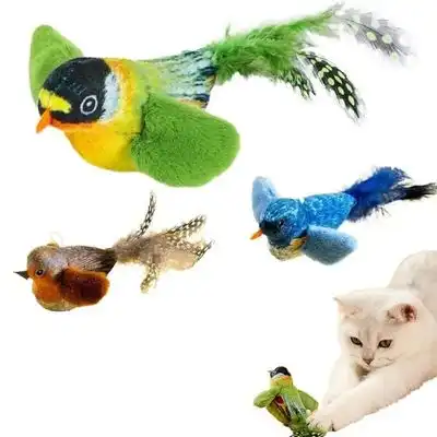 HausPets Conjunto de 3 juguetes peluche gatos forma pájaro, adecuados gatos - 3 piezas - HausPets - Comparador de precios
