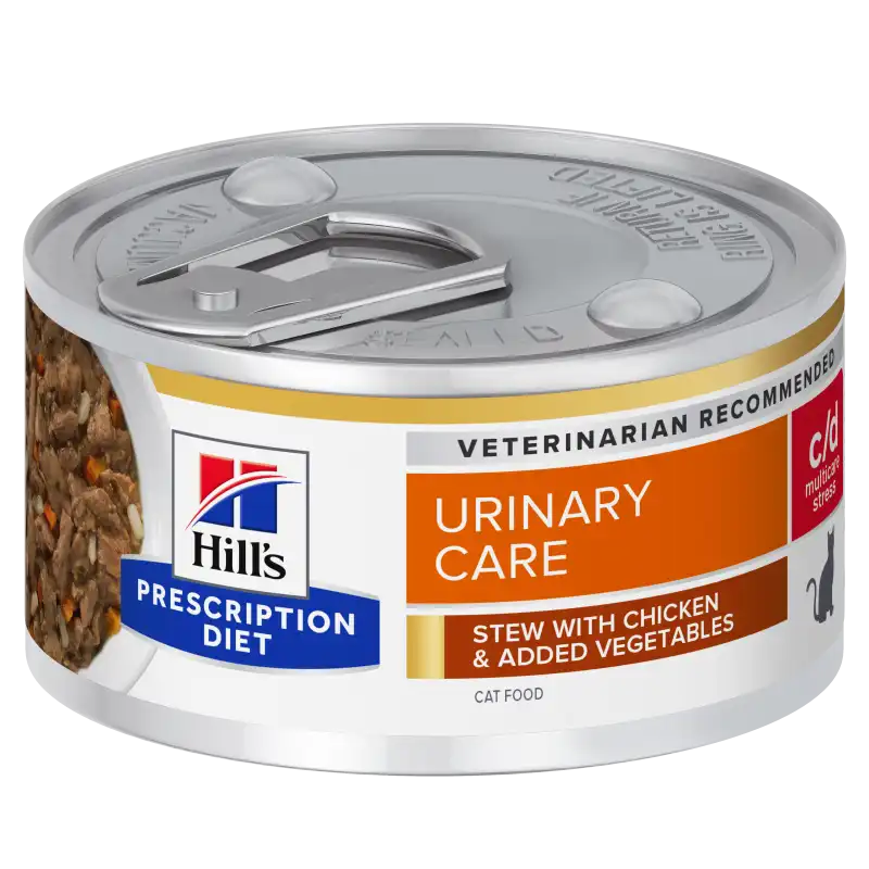 Hill's PD c/d urinary stress estofado 82gr comida humeda para gatos, Unidades 24