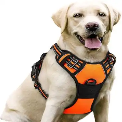 MCBOSON Arnés reflectante antitirones para perros - Naranja-L - Mcboson - Comparador de precios