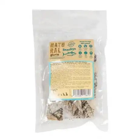 Natural Snackys Snack para Perros Trenzas de Piel de Bacalao, 1 x 70 gr - Snackys - Comparador de precios