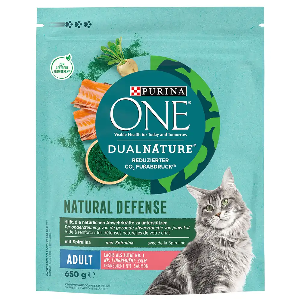 Purina ONE Dual Nature Adult con salmón y espirulina - 650 g