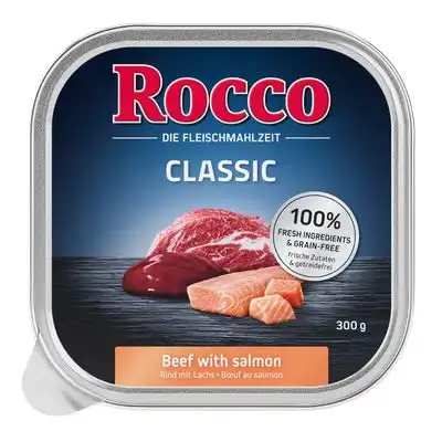 Rocco Classic en tarrinas 9 x 300 g - Vacuno con salmón - Rocco - Comparador de precios