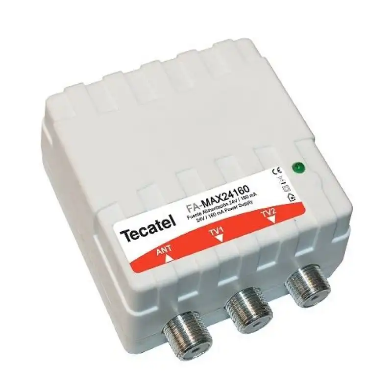 Tecatel Fuente Alimentación 160mA 24V 2 Salidas Blanco