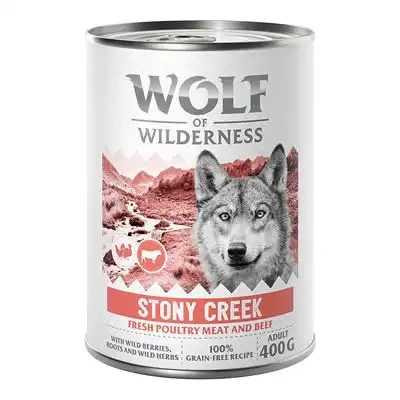 Wolf of Wilderness Expedition 6 x 400 g - Stony Creek - Ave con vacuno - Wolf of Wilderness - Comparador de precios