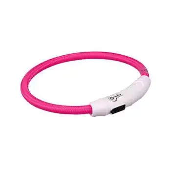 Banda luminosa con USB para perros Rosa L-XL - Trixie - Comparador de precios